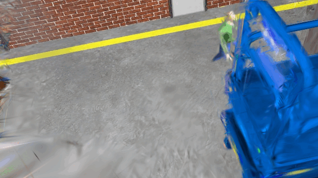 Scene completion visualization – textured result